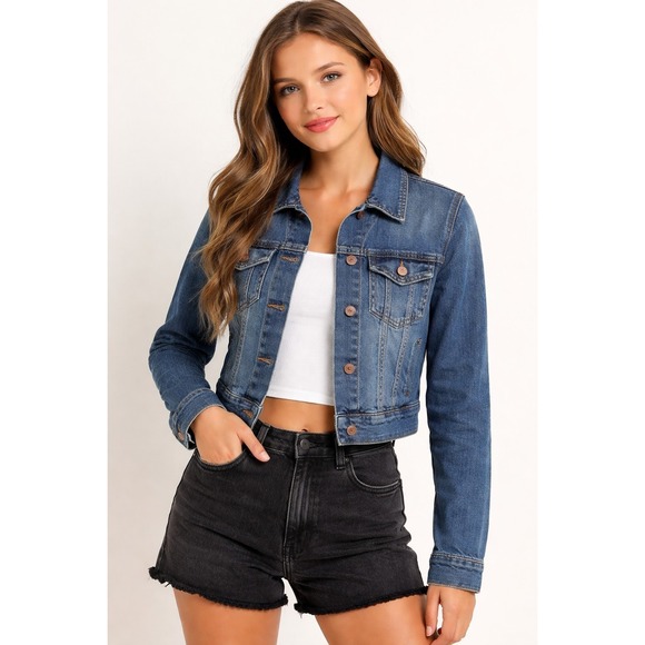 Levi's Jackets & Blazers - Levi Strauss & Co Y2K Light Weight Denim 90's‎ Junior Jean Jacket Lg Trucker